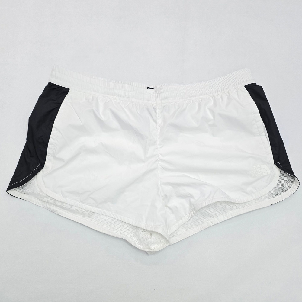 The North Face Hydrenaline Wind Shorts Womens XL White Black WindWall Mesh Lined